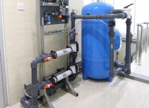 Water treatment plant for pool Water treatment plant for pool