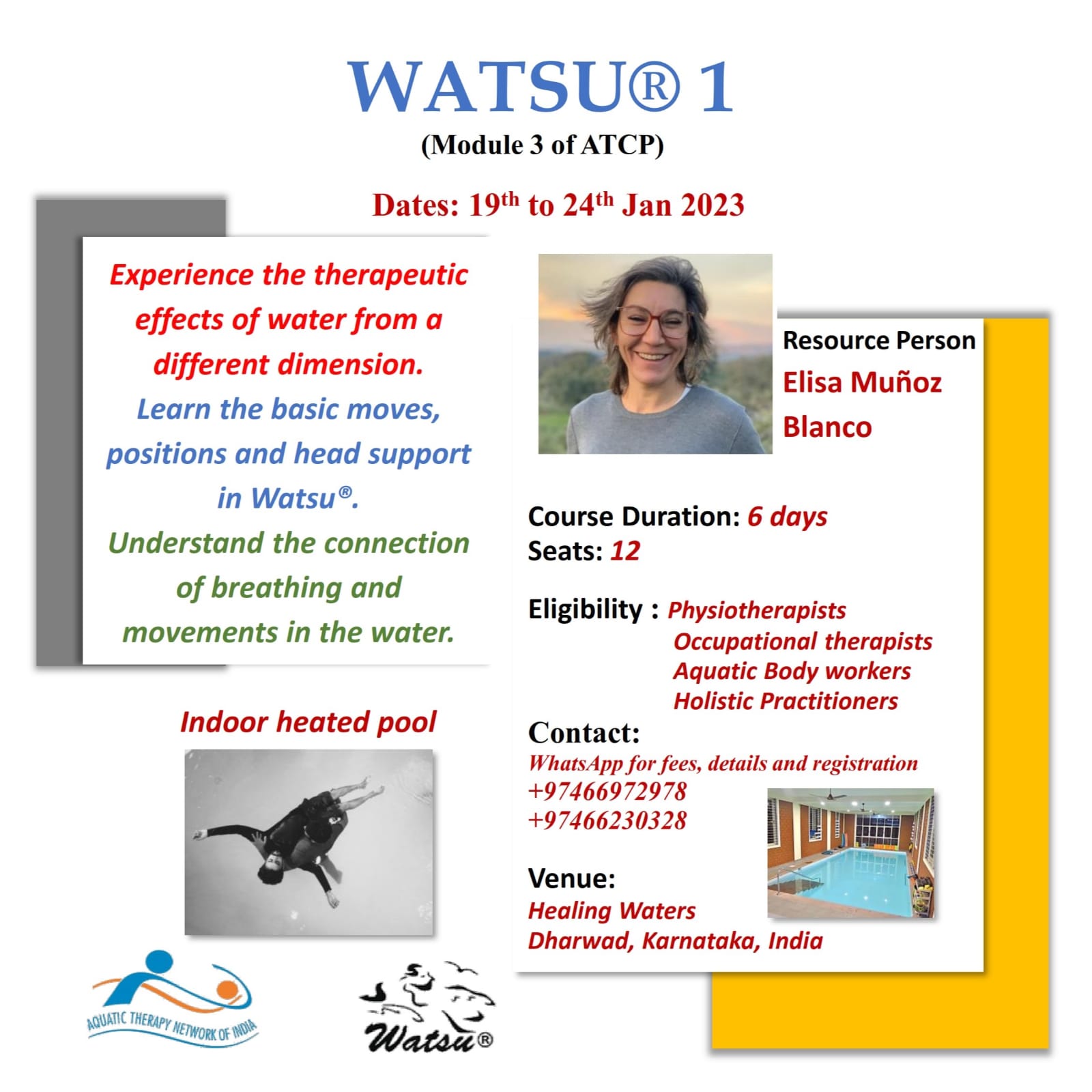 Aquatic Therapy Certification Project 3 module program EWAC Medical